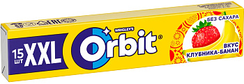 Жевательная резинка ORBIT XXL клубника-банан