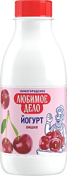 Йогурт питьевой Любимое дело вишня 1,5% 420 г без ЗМЖ