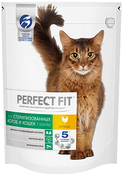 Корм PERFECT FIT Sterile д/ кастр котов и стерилиз кошек с курицей 650г