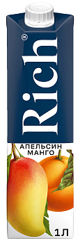 Сок RICH апельсин-манго 1л т/п