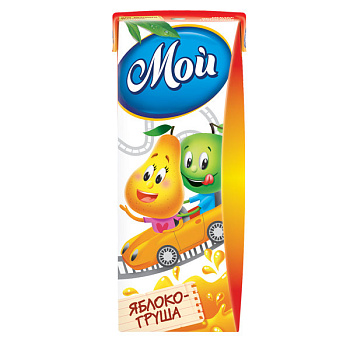 Нектар МОЙ яблочно-грушевый 0,2л т/п