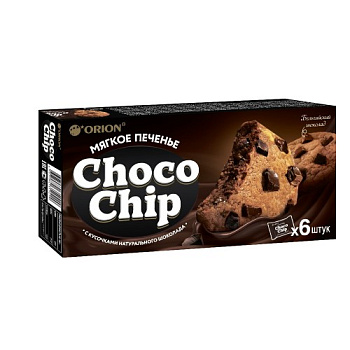 Печенье ORION  Chocoсhip с кусочками темного шоколада 6шт 120г