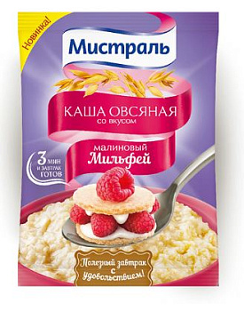 Каша МИСТРАЛЬ Малиновый Мильфей 40г