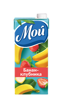 Нектар МОЙ банан-клубника 0,95л т/п 