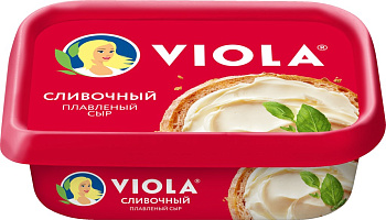 Сыр VIOLA сливочный в ванночке 60% 200 гр Продукт без ЗМЖ