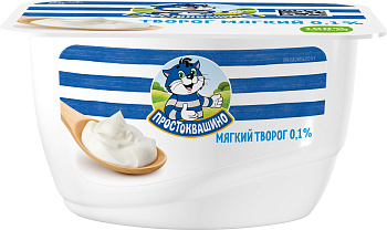 Творог Простоквашино мягкий обезжиренный 120г без ЗМЖ