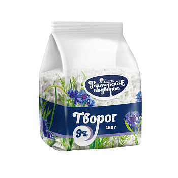 Творог Фермерское подворье 9% 180г Продукт без ЗМЖ