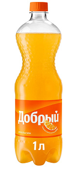 Напиток газированный ДОБРЫЙ Апельсин витамин С 1л п/б