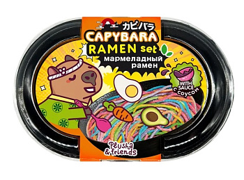 Набор мармелада Лапша Капибара с соусом 80г