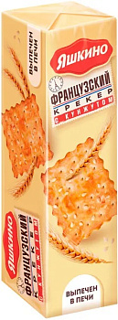 Крекер ЯШКИНО Французский с кунжутом 185г 