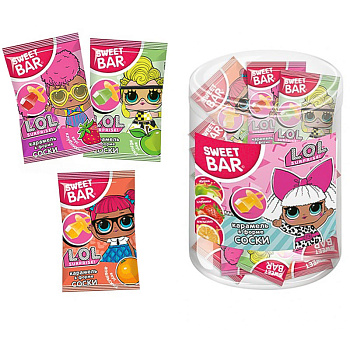 Карамель SWEET BAR LOL в форме соски 10г
