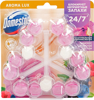 Блок д/унитаза DOMESTOS Pow5Trio СказАром 3*50г