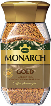 Кофе MONARCH Gold натуральный растворимый 95г с/б