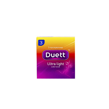 Презервативы DUETT Ultra Light 3шт 