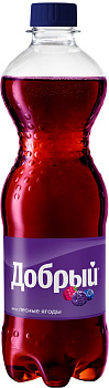 Напиток газированный ДОБРЫЙ со вкусом Лесные ягоды 0,5л п/б