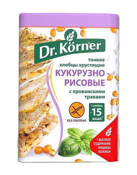 Хлебцы хрустящие Кукурузно-рисовые с прованскими травами 100г