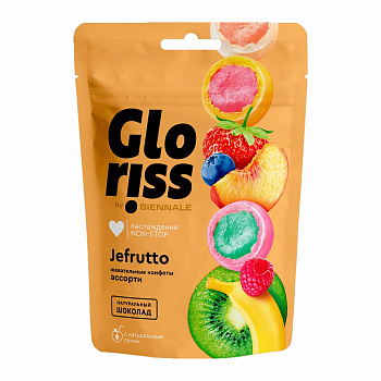 Жевательные конфеты GLORISS Jefrutto Ассорти в шок. 75 г
