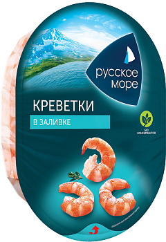 Мясо креветки РУССКОЕ МОРЕ в заливке 180г