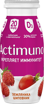 Напиток АКТИМУНО Земляника-Шиповник 1,5% 95г Продукт без ЗМЖ