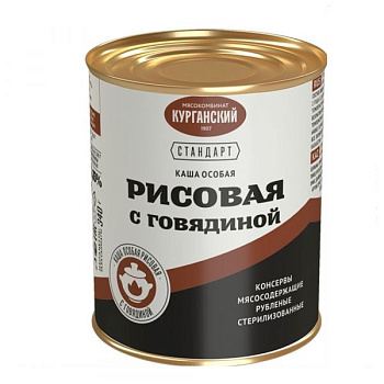 Каша СТАНДАРТ Особая рисовая с говядиной 340г