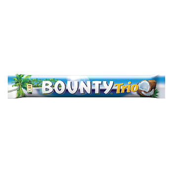 Батончик шоколадный Bounty Trio 85,5г