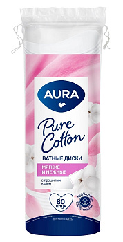 Диски ватные AURA BEAUTY 80шт 