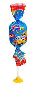 Леденец МегаКонфета игрушка+тату, для мальчиков 100г