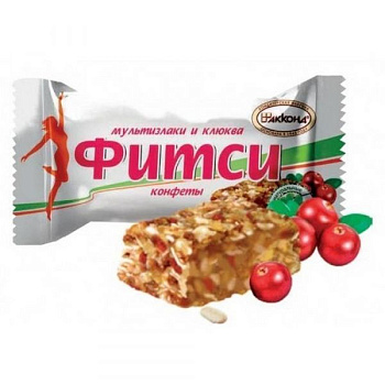 Конфеты АККОНД Фитси мультизлаки клюква /цукаты 