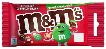 Конфеты М&М's шоколадный Вишня 36г