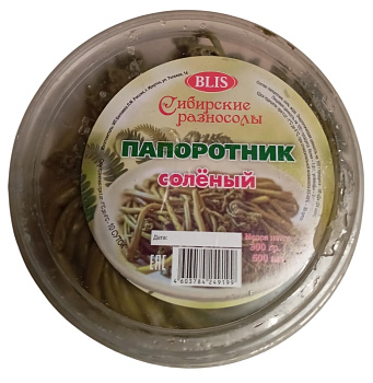 Папоротник Сибирские разносолы соленый 300гр