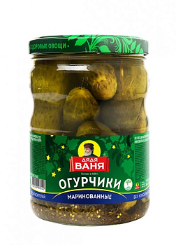Огурчики маринованные ДЯДЯ ВАНЯ 950млг с/б