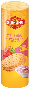 Печенье ЯШКИНО клубника 182/190г 