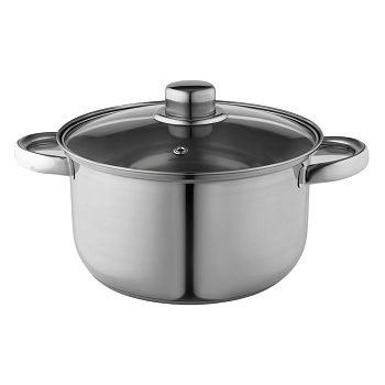 Кастрюля "Классика" 3л со стекл крышкой 113312