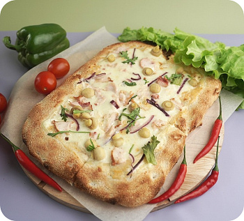 Пицца римская Мамма Мия с курочкой 370г/СПРС