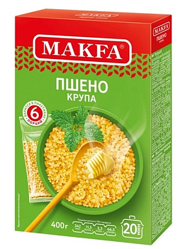 Крупа пшено МАКФА 400г (5*80г)