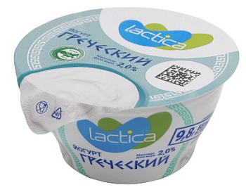 Йогурт греческий LACTICA  2% 130г без ЗМЖ