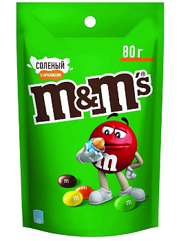 Конфеты М&М's соленый арахис 80г