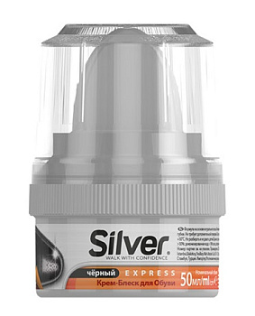 Крем-блеск Сильвер  Черный 50мл банка (пенек)