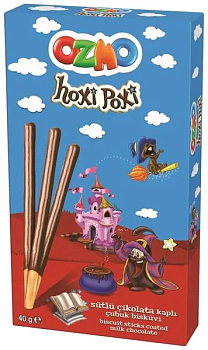 Палочки OZMO Hoxi-Poxi бисквитные с молоч кремом и шоколадом 36гр