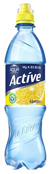 Вода питьевая AQUA MINERALE актив цитрус 0,5л п/б