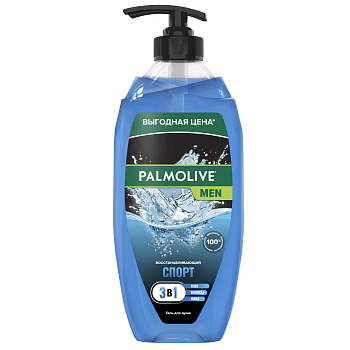 Гель для душа PALMOLIVE Men Спорт 3 в 1 Восстанавливающий 750мл