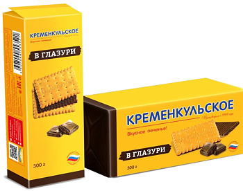Печенье КРЕМЕНКУЛЬСКОЕ затяжное в глазури 230г
