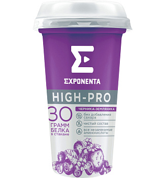 Напиток EXPONENTA HIGH-PRO со вкусом Черника-земляника  250г