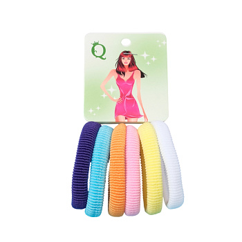 Резинка д/волос "Анна" (набор 6шт) тайна 4см 10318398