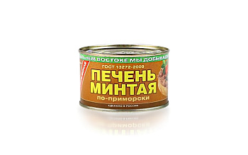 Печень минтая ПРИМРЫБСНАБ по-приморски 240г ж/б 