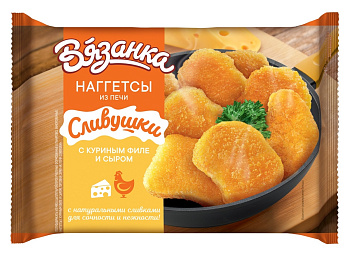 Наггетсы ВЯЗАНКА с куриным филе и сыром 250г