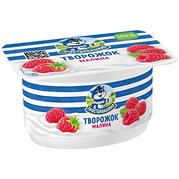 Продукт творожный Простоквашино Малина 3,6% 110г