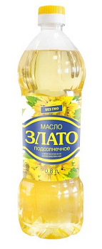 Масло подсолнечное ЗЛАТО 0,8л