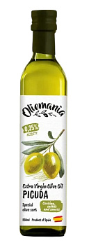 Масло оливковое Oliomania Extra Virgin нерафинированное 250мл