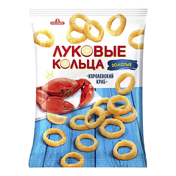Луковые кольца Русскарт со вкусом Королевского краба 90г
